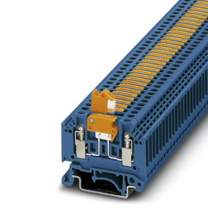 Phoenix Contact Knife Disconnect Terminal Block; MTK BU;10A; 300V; #28 - #12; Screw Connection; Blue